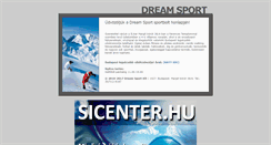 Desktop Screenshot of dreamsport.hu